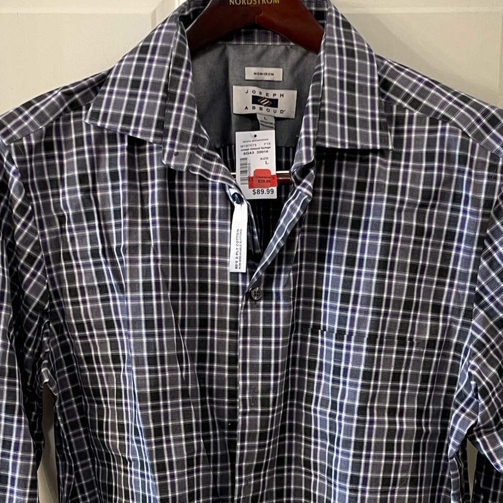 Joseph Abboud LS, non-Iron Dress Shirt NWTs